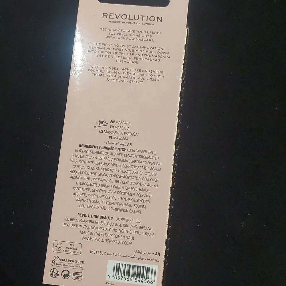 NEW Makeup revolution‎ 5d lash pow mascara super black